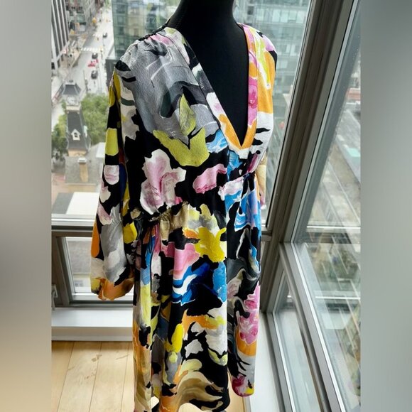 🆕 STINE GOYA 🧿 NWOT Veroma Printed Crepe Midi Dress - Size S - Picture 7 of 16